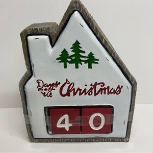 Gerson International Christmas Decor Days Til Christmas Metal and Resin